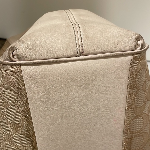 Coach Lexy Shoulder Bag‎ Beige Off-White spring summer classic designer leather - Picture 13 of 16